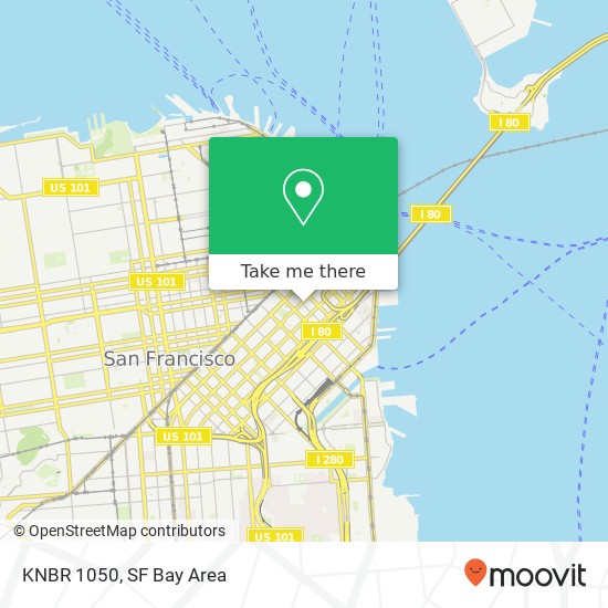 KNBR 1050 map