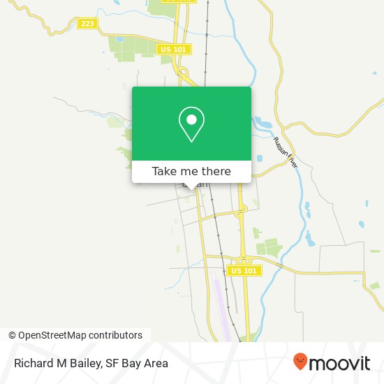 Richard M Bailey map