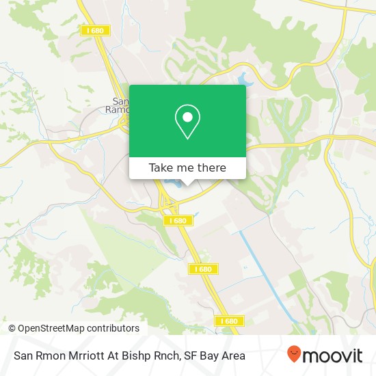 San Rmon Mrriott At Bishp Rnch map