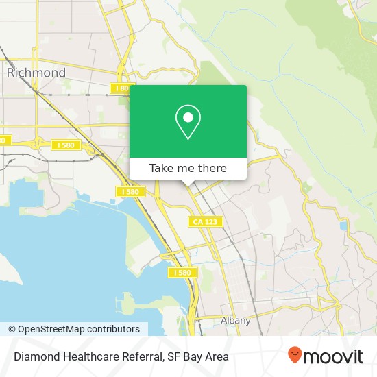 Diamond Healthcare Referral map