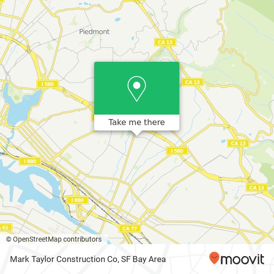 Mark Taylor Construction Co map