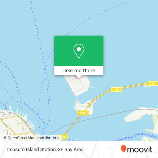 Treasure Island Station map