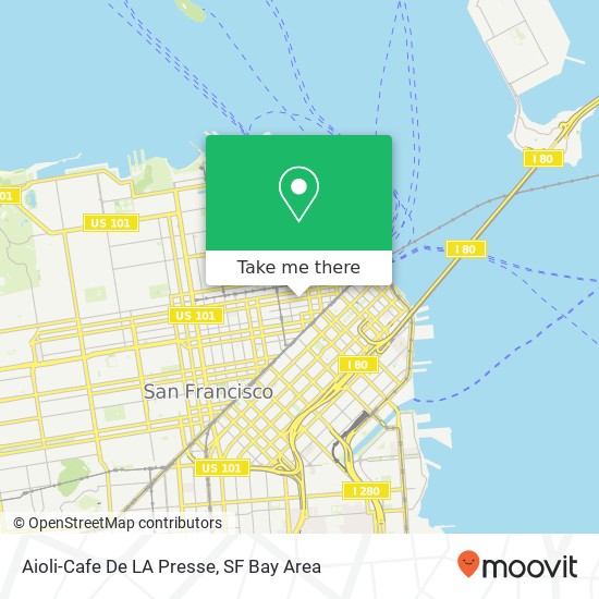 Aioli-Cafe De LA Presse map
