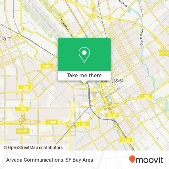 Arvada Communications map