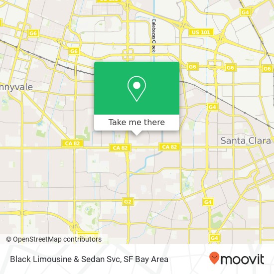 Black Limousine & Sedan Svc map