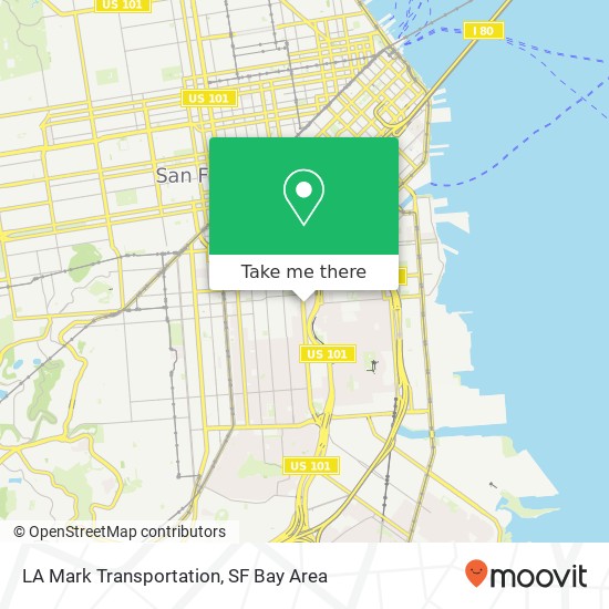 LA Mark Transportation map