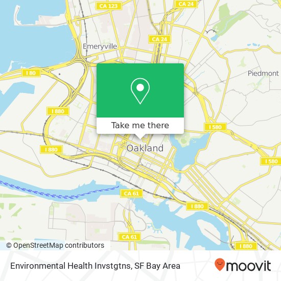 Environmental Health Invstgtns map