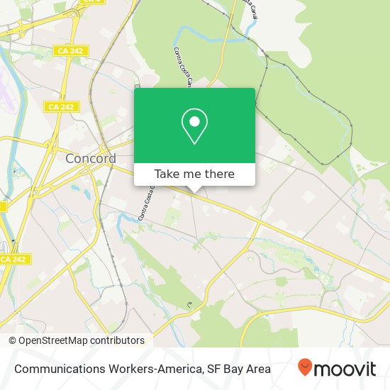 Mapa de Communications Workers-America