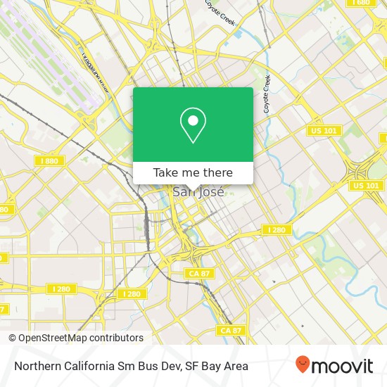 Mapa de Northern California Sm Bus Dev