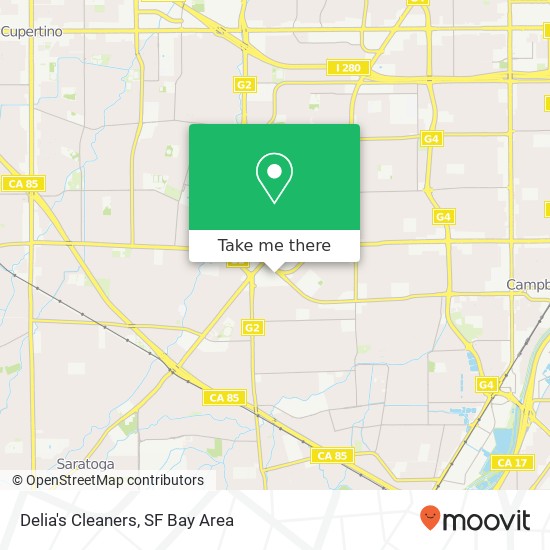 Delia's Cleaners map