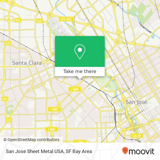 San Jose Sheet Metal USA map