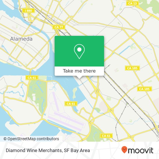 Diamond Wine Merchants map