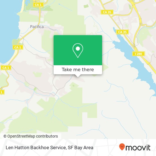 Len Hatton Backhoe Service map