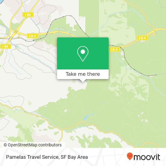 Pamelas Travel Service map