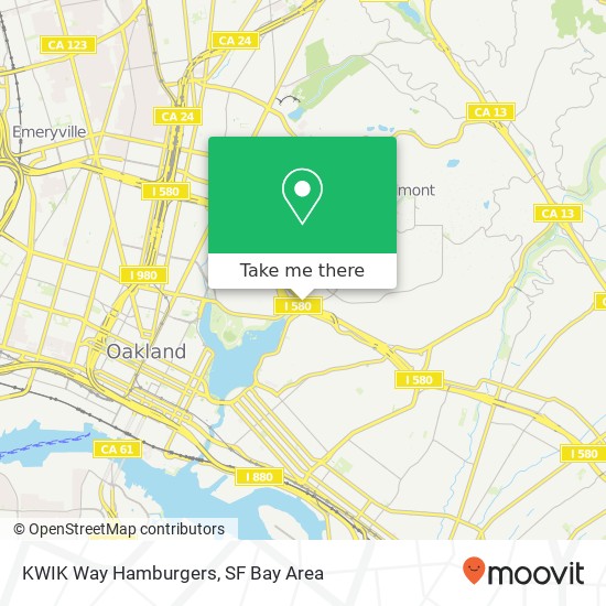 Mapa de KWIK Way Hamburgers