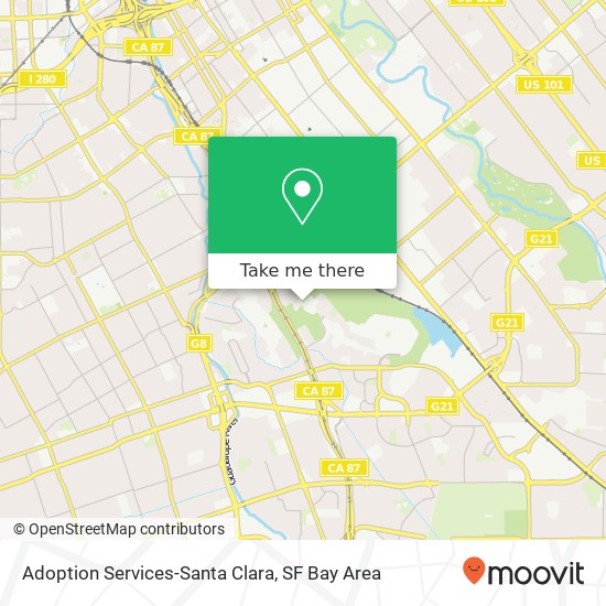 Mapa de Adoption Services-Santa Clara