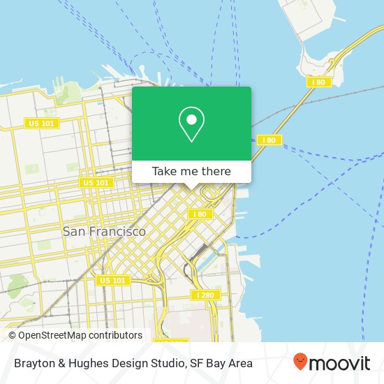 Brayton & Hughes Design Studio map