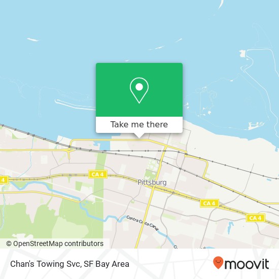 Chan's Towing Svc map