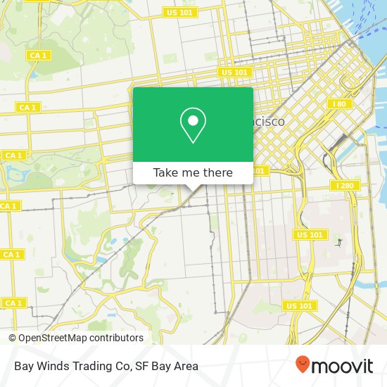 Bay Winds Trading Co map