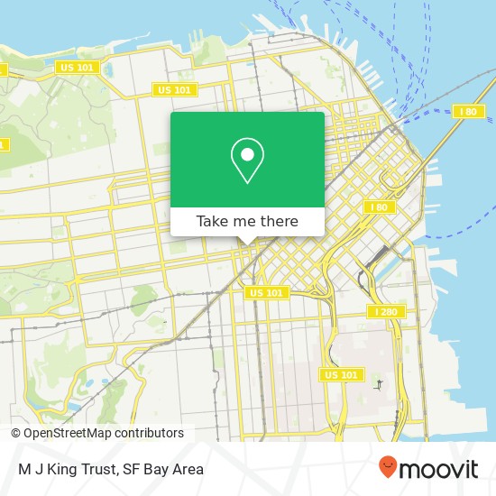 Mapa de M J King Trust