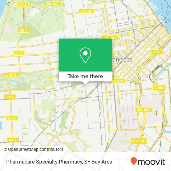Pharmacare Specialty Pharmacy map