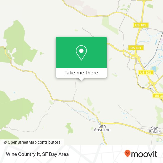 Mapa de Wine Country It