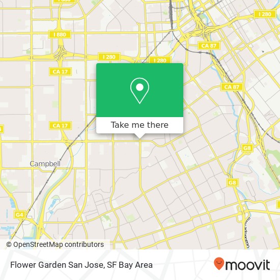Mapa de Flower Garden San Jose
