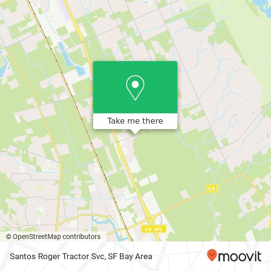 Mapa de Santos Roger Tractor Svc