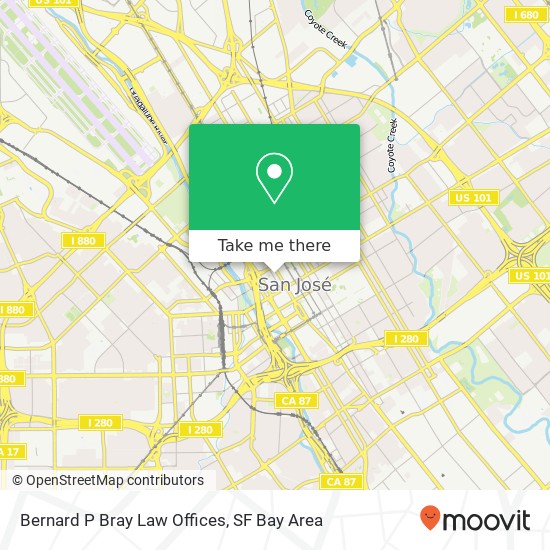 Mapa de Bernard P Bray Law Offices