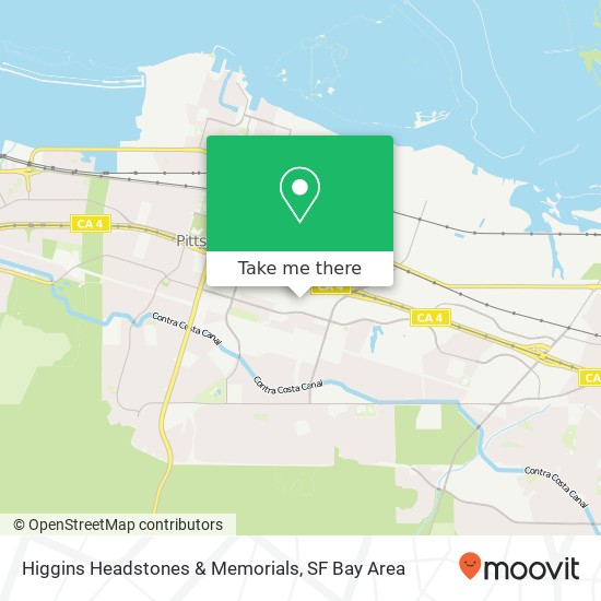 Mapa de Higgins Headstones & Memorials