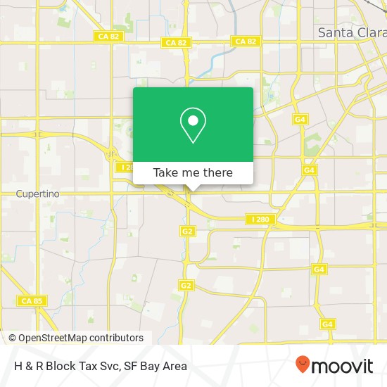 H & R Block Tax Svc map