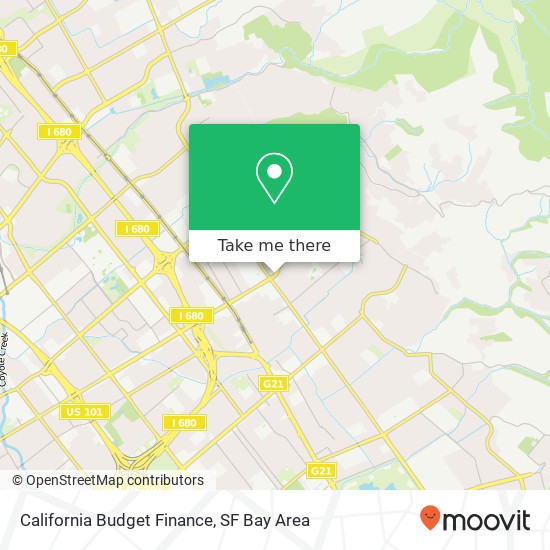 Mapa de California Budget Finance