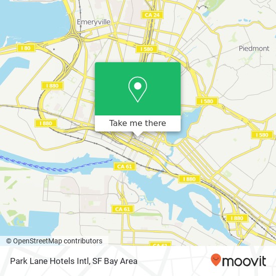 Park Lane Hotels Intl map