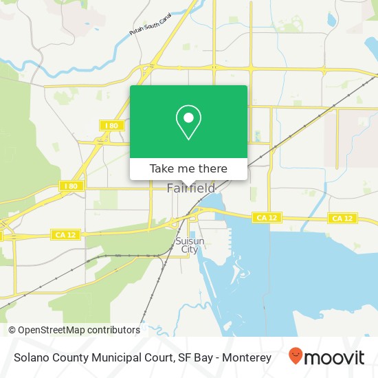 Solano County Municipal Court map