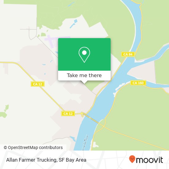 Allan Farmer Trucking map