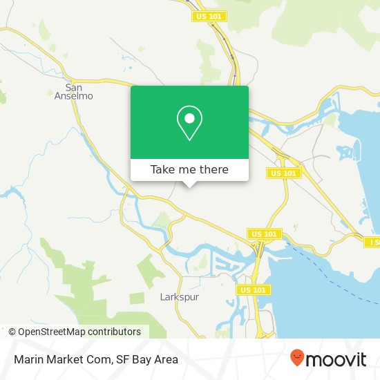 Mapa de Marin Market Com