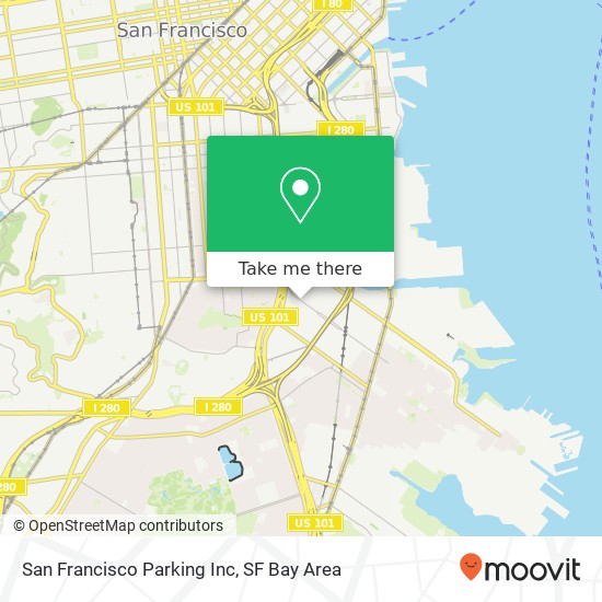 Mapa de San Francisco Parking Inc