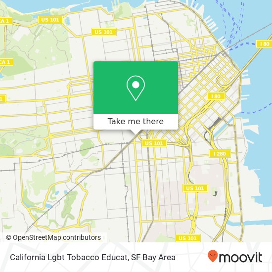 Mapa de California Lgbt Tobacco Educat