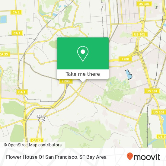 Flower House Of San Francisco map