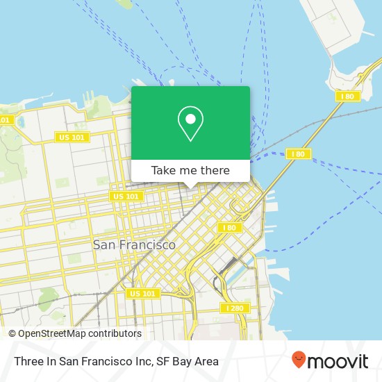 Mapa de Three In San Francisco Inc