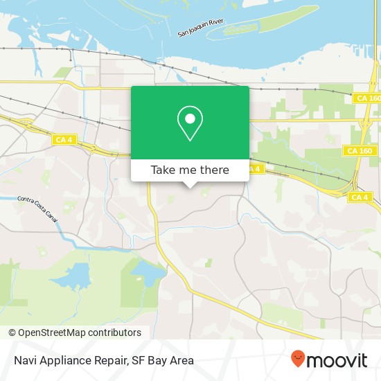 Mapa de Navi Appliance Repair
