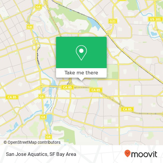 San Jose Aquatics map