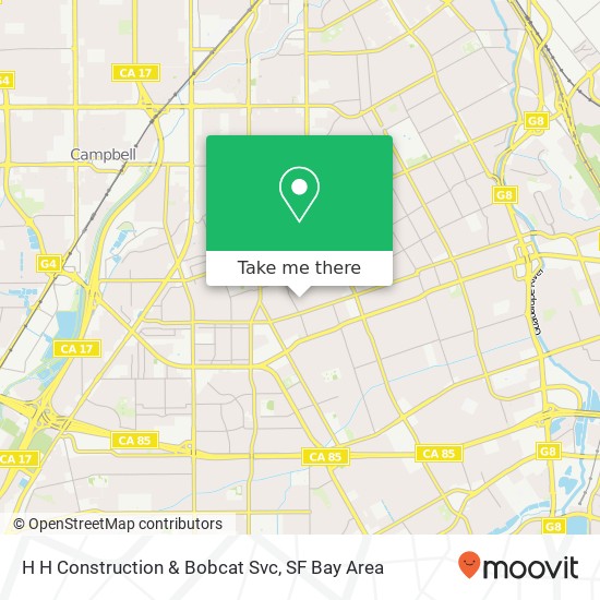 H H Construction & Bobcat Svc map