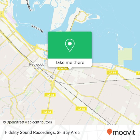 Mapa de Fidelity Sound Recordings