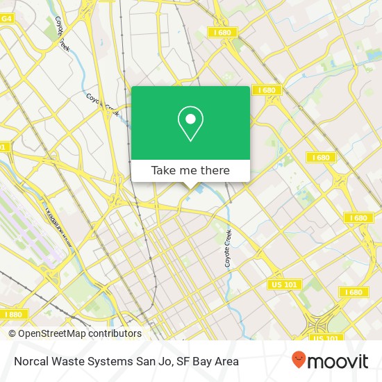 Norcal Waste Systems San Jo map