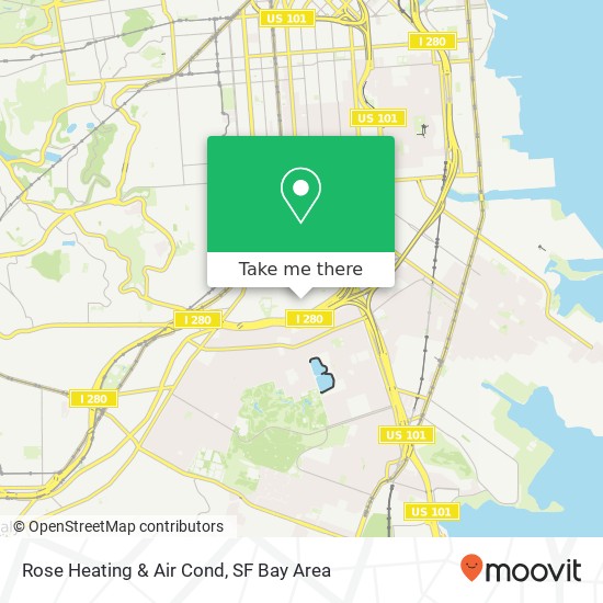 Rose Heating & Air Cond map