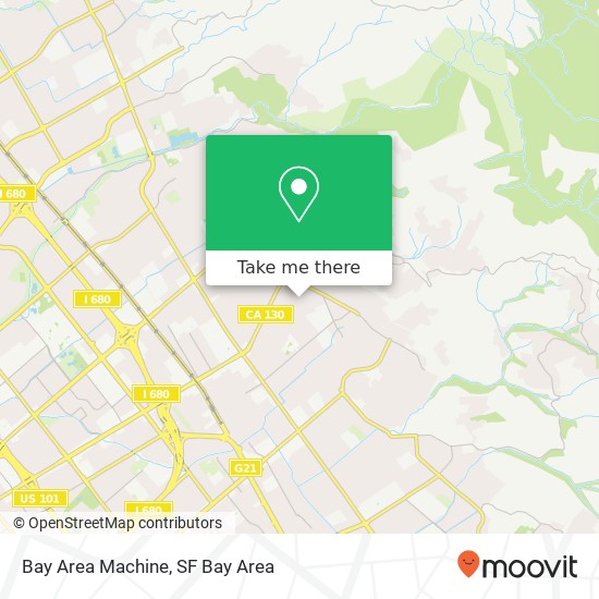 Bay Area Machine map