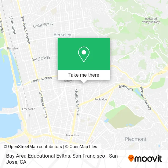Bay Area Educational Evltns map