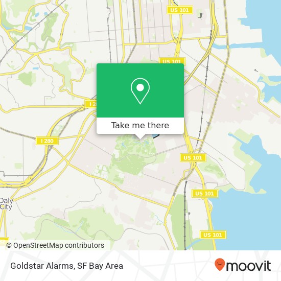 Goldstar Alarms map