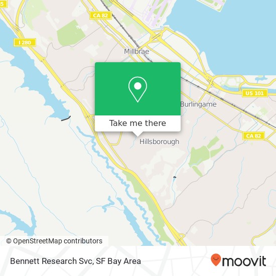 Bennett Research Svc map